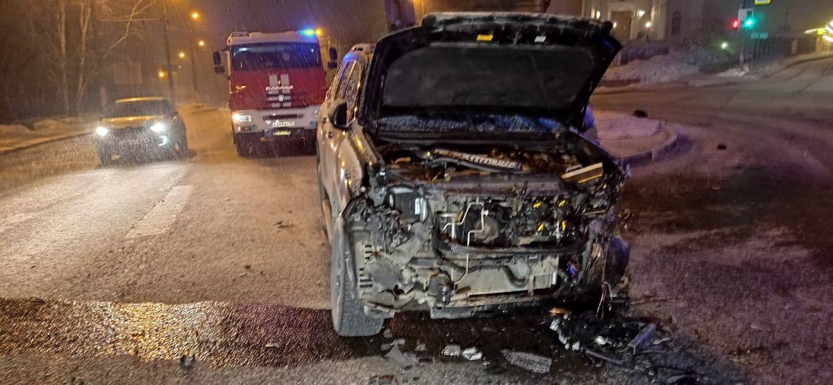 Toyota Land Cruiser после аварии 