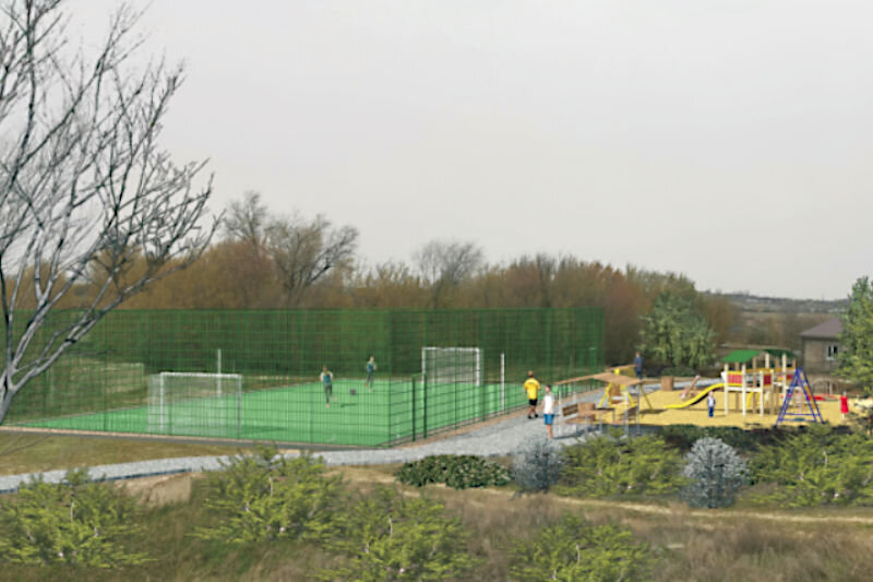    Эскиз проекта двух площадок в хуторе Торповка