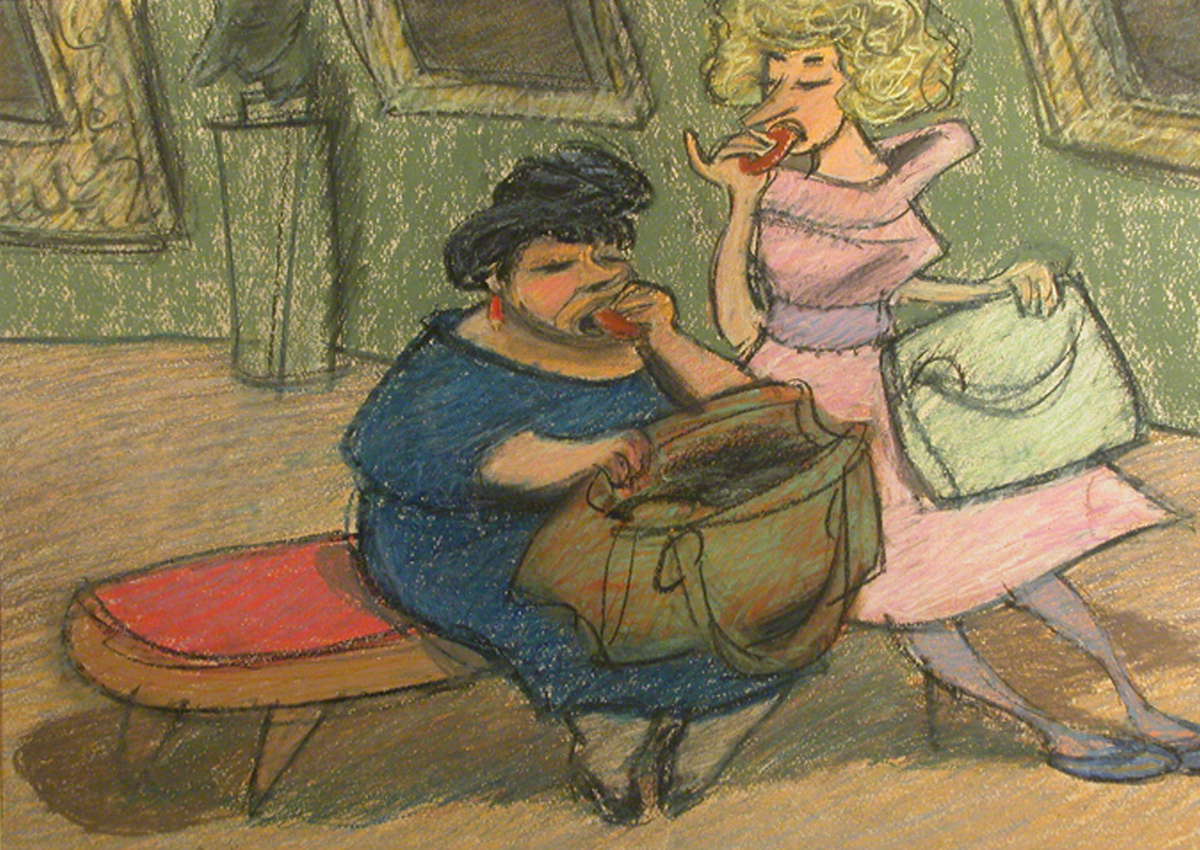 Любители искусства Карикатура Евгения Щеглова (e-shcheglov.ru)