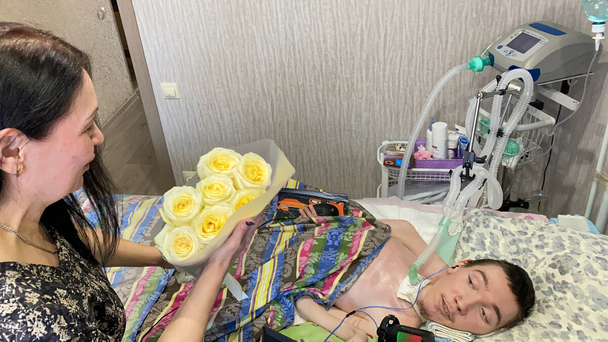 Светлана очень обрадовалась букету