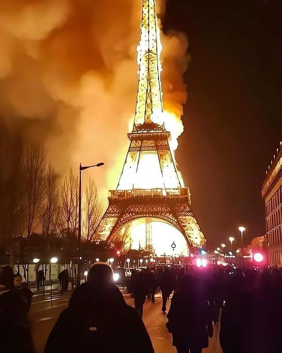 эйфелева башня светится. пожар на эйфелевой башне 1956. горящий париж. светящаяся эйфелева башня. эльфивой башней сгорела.