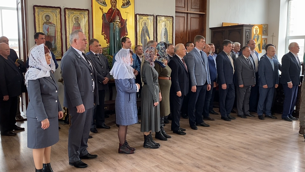    В краснодарский храм передали икону покровителей ветеринаров. Фото: телеканал Краснодар