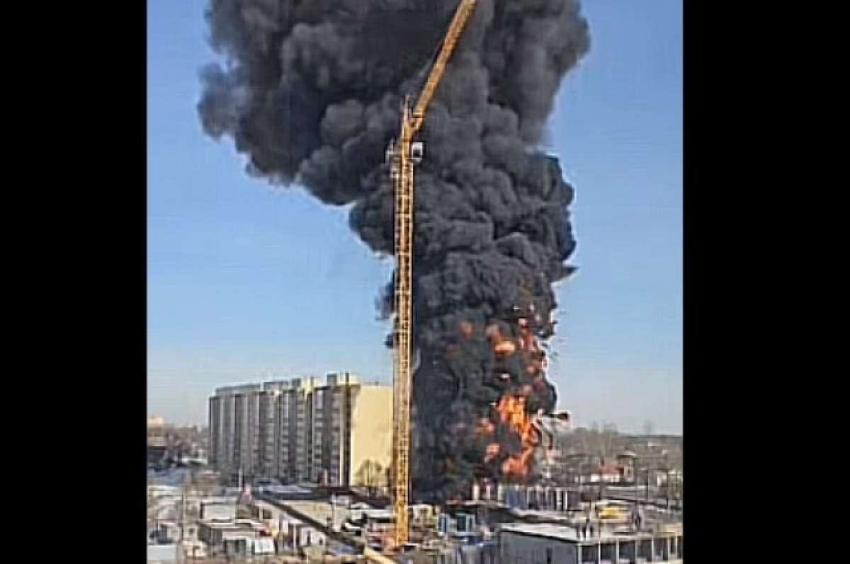    В Твери полностью потушен пожар в строящемся доме на Бурашевском шоссе