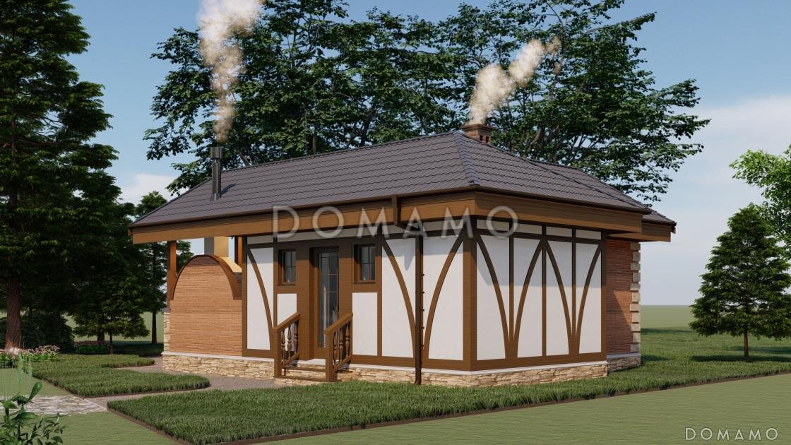 Дополнительный вход со двора и маленькие окошки в санузле и душевой