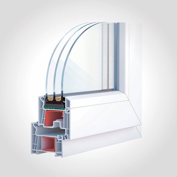 Профиль VEKA WHS72 - ширина 72 мм, 5 внутренних воздушных камер