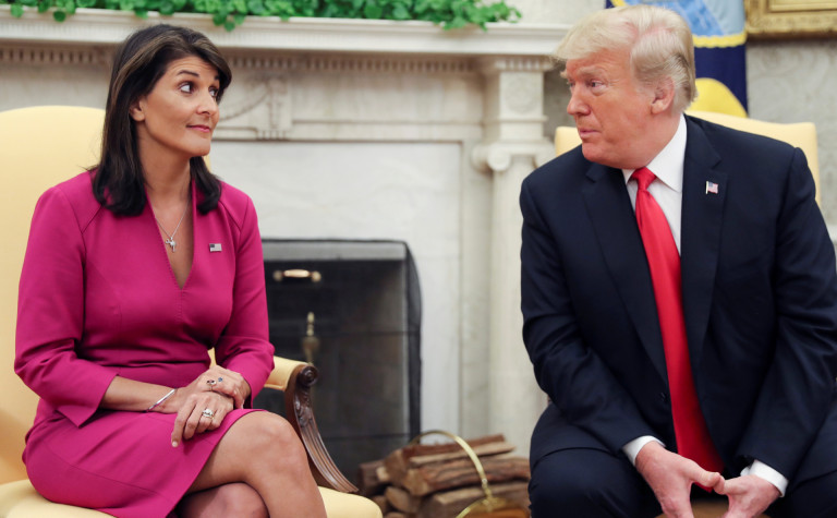 Никки Хейли и Дональд Трамп