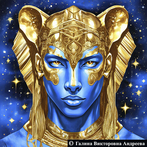 Иллюстрация в нейросети Шедеврум. Сфинкс