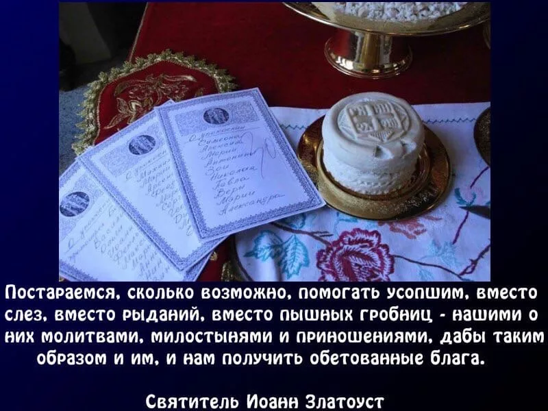 О необходимости поминать усопших | Торжество православия | Дзен