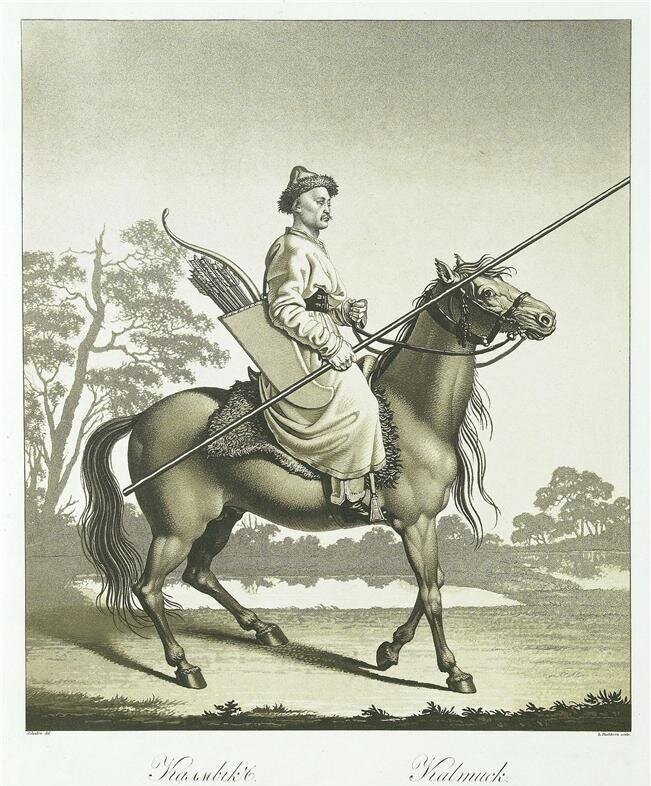 Так выглядели калмыцкие воины лет 200 и дальше назад