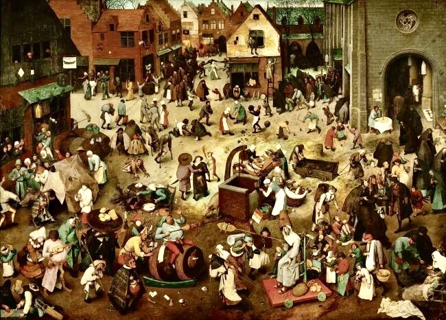 Питер Брейгель Старший «Битва Масленицы и Поста», 1559 год
