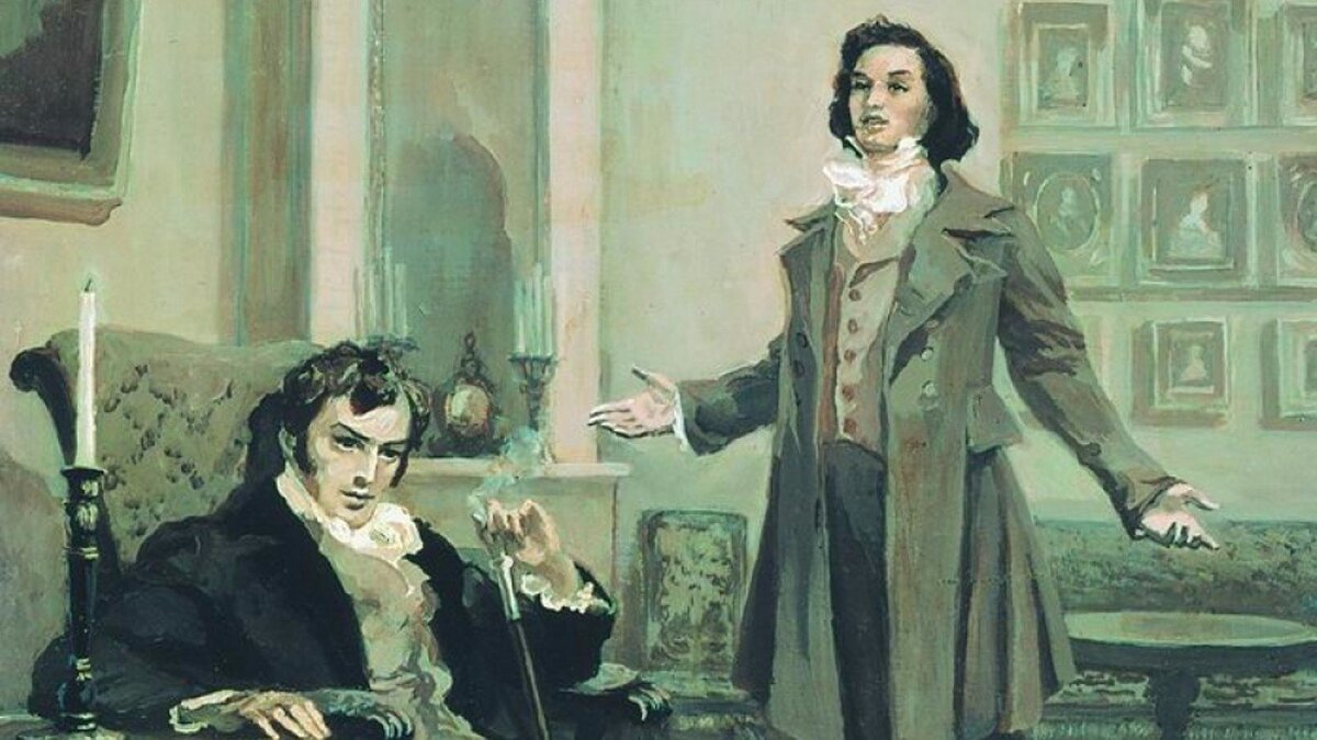 Евгений Онегин и Владимир Ленский