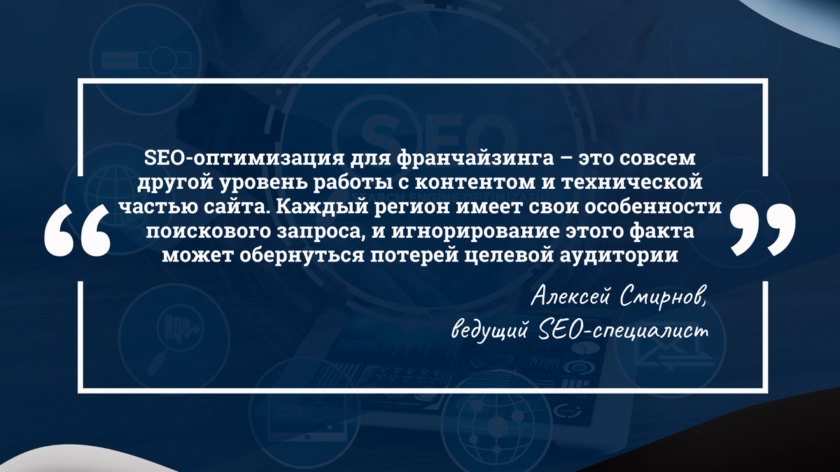 SEO-оптимизация для франчайзинга
