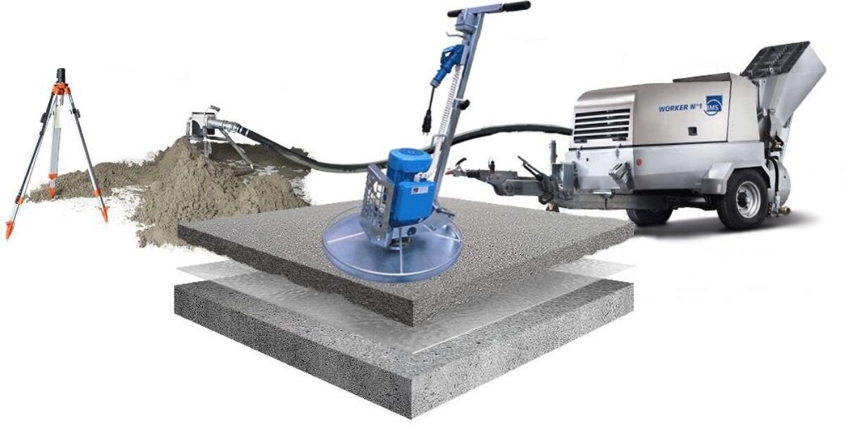 Полусухая технология выравнивания оснований 