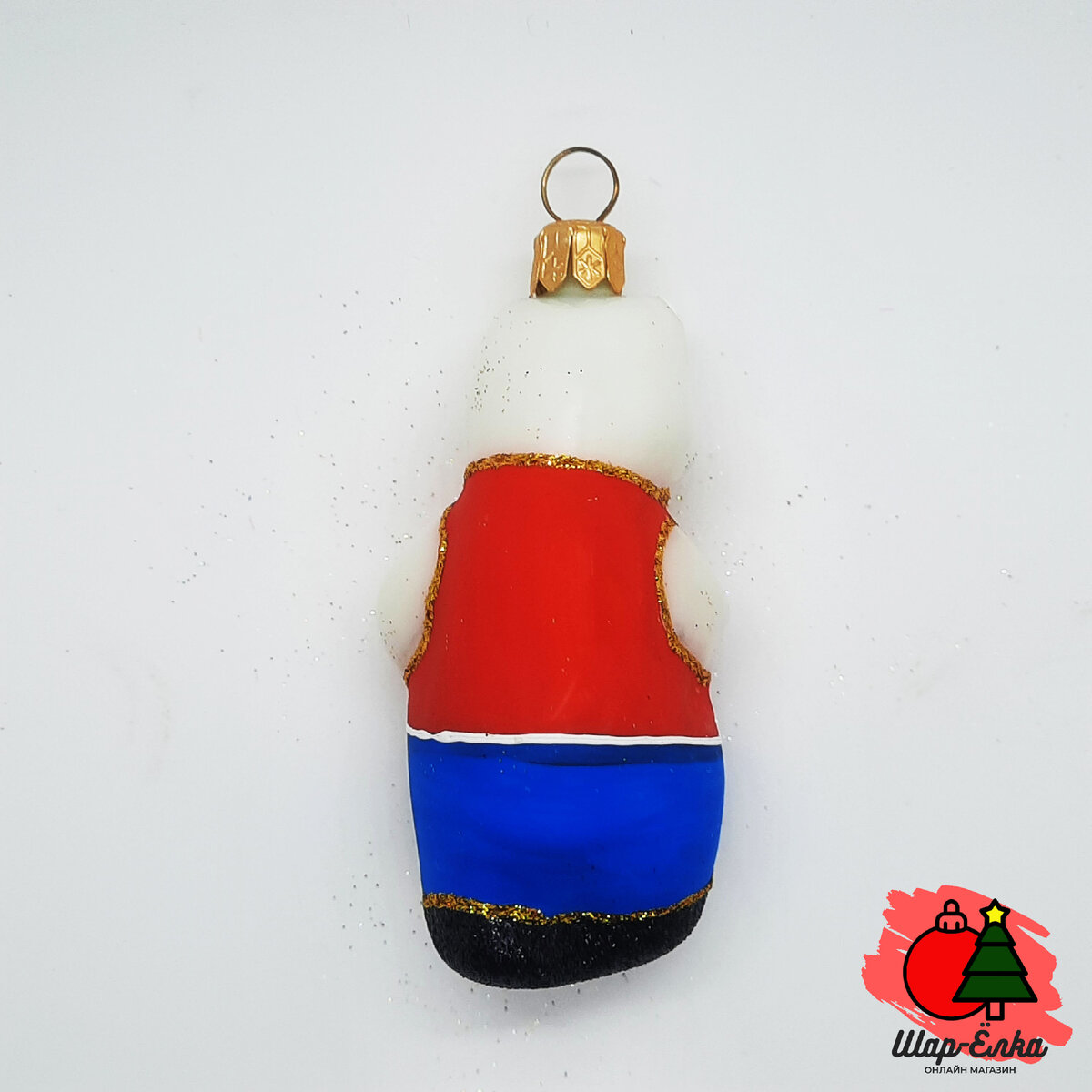 Ёлочная игрушка "Медведь жених" (Иней)