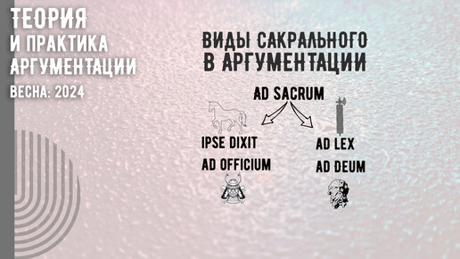 Виды сакрального в теории аргументации