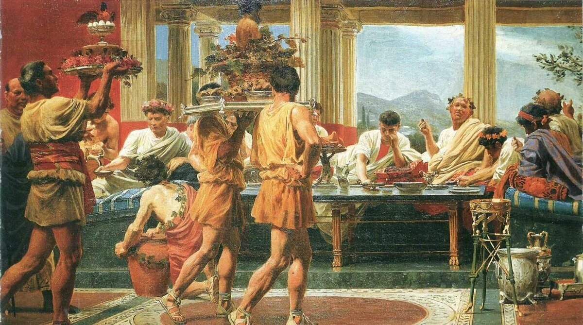 Пир в древнем Риме