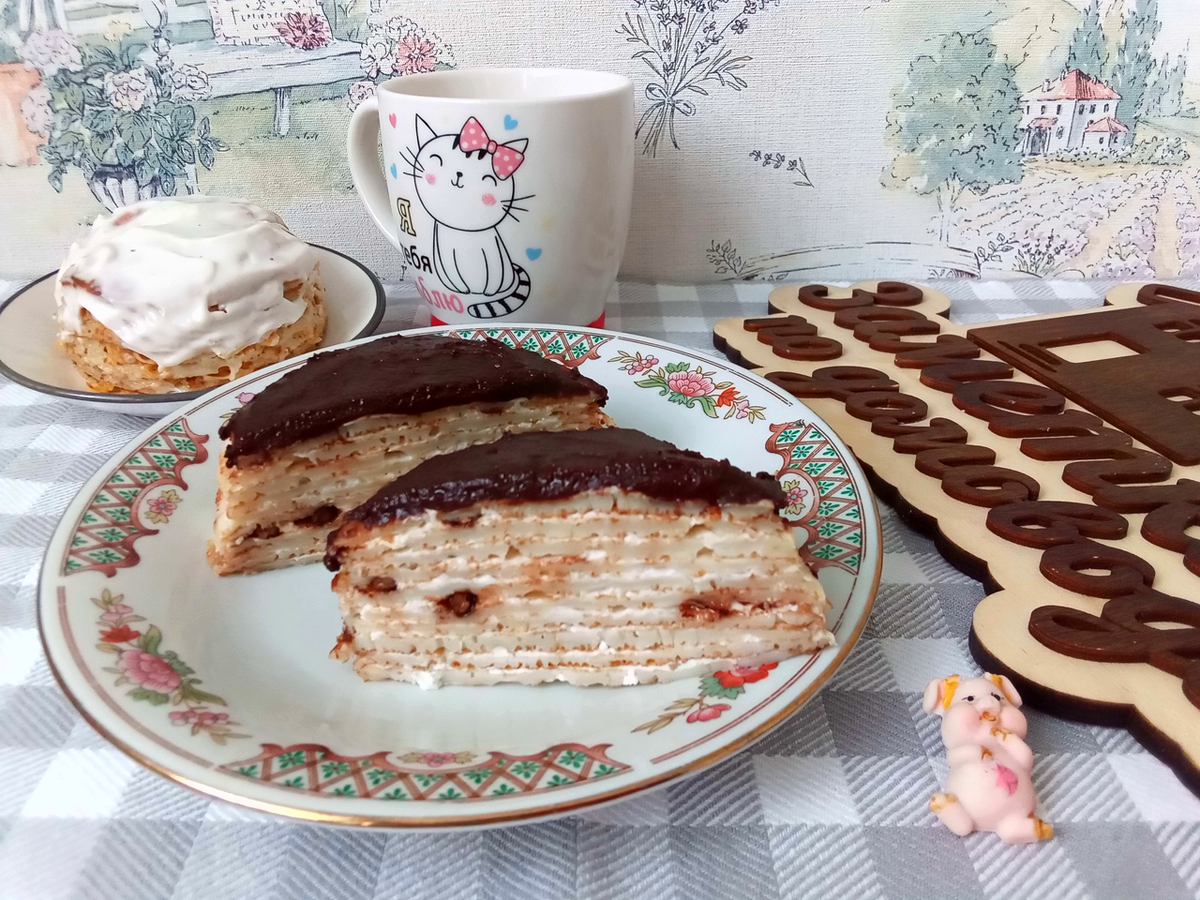 Блинный торт. Фото от автора