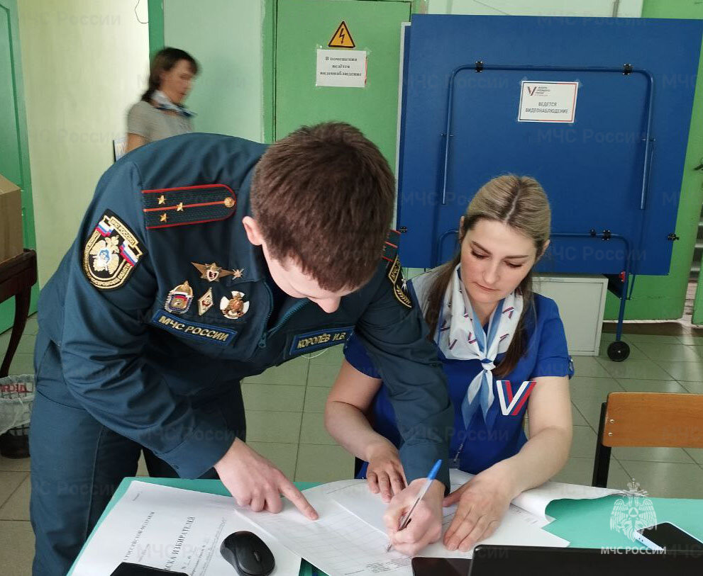 Дежурство на избирательном участке в период выборов