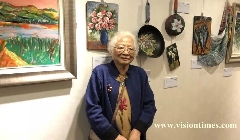 Ван Чен Миньчу (王陳明珠) — 90-летняя бабушка, которая рисует практически на чем угодно, включая использованную кухонную утварь. (Billy Shyu / Nspirement)
