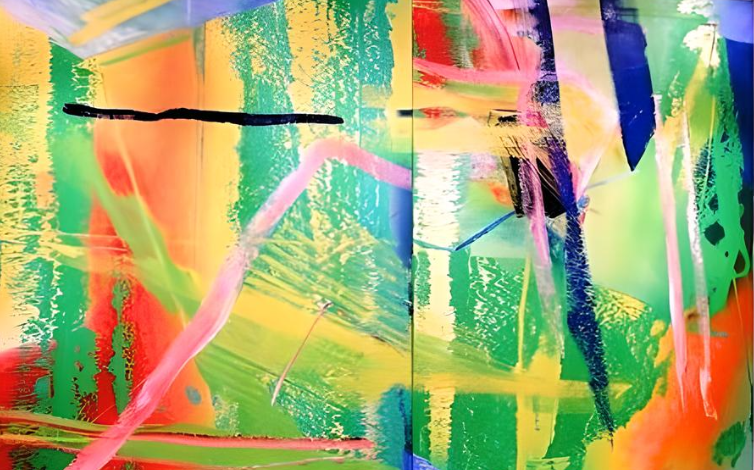 Рихтер Герхард, диптих, «Сирень», 1982