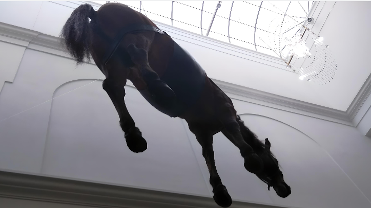 Маурицио Каттелан, «Баллада о Троцком», 1996