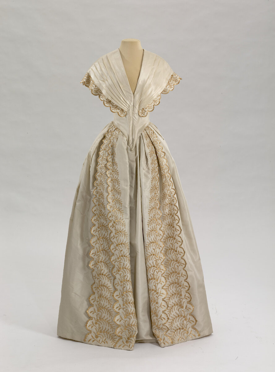 Платье послеобеденное, Россия, 1850-1851 годы, Государственный Эрмитаж