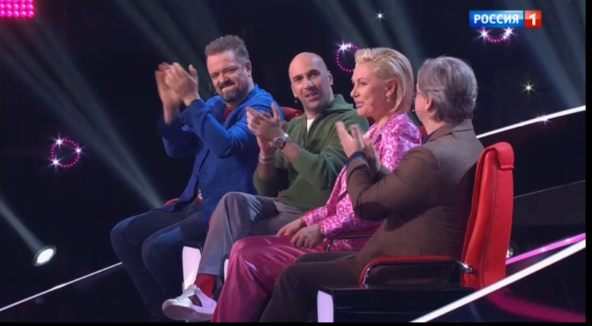 Фото-кадр из шоу "Удивительные люди" (Россия1)
