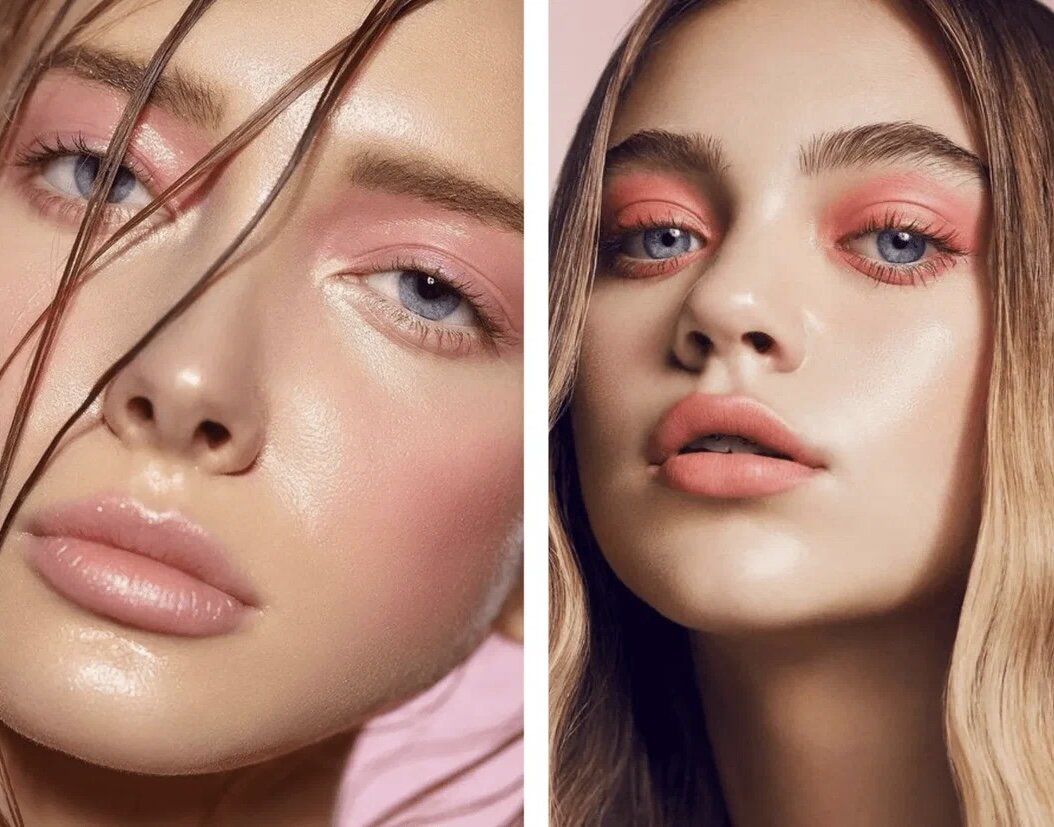 Пример монохромного макияжа