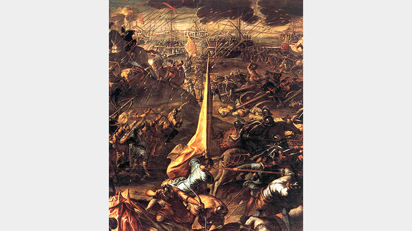 Картина Тинторетто (Якопо Робусти) «Завоевание Зары»