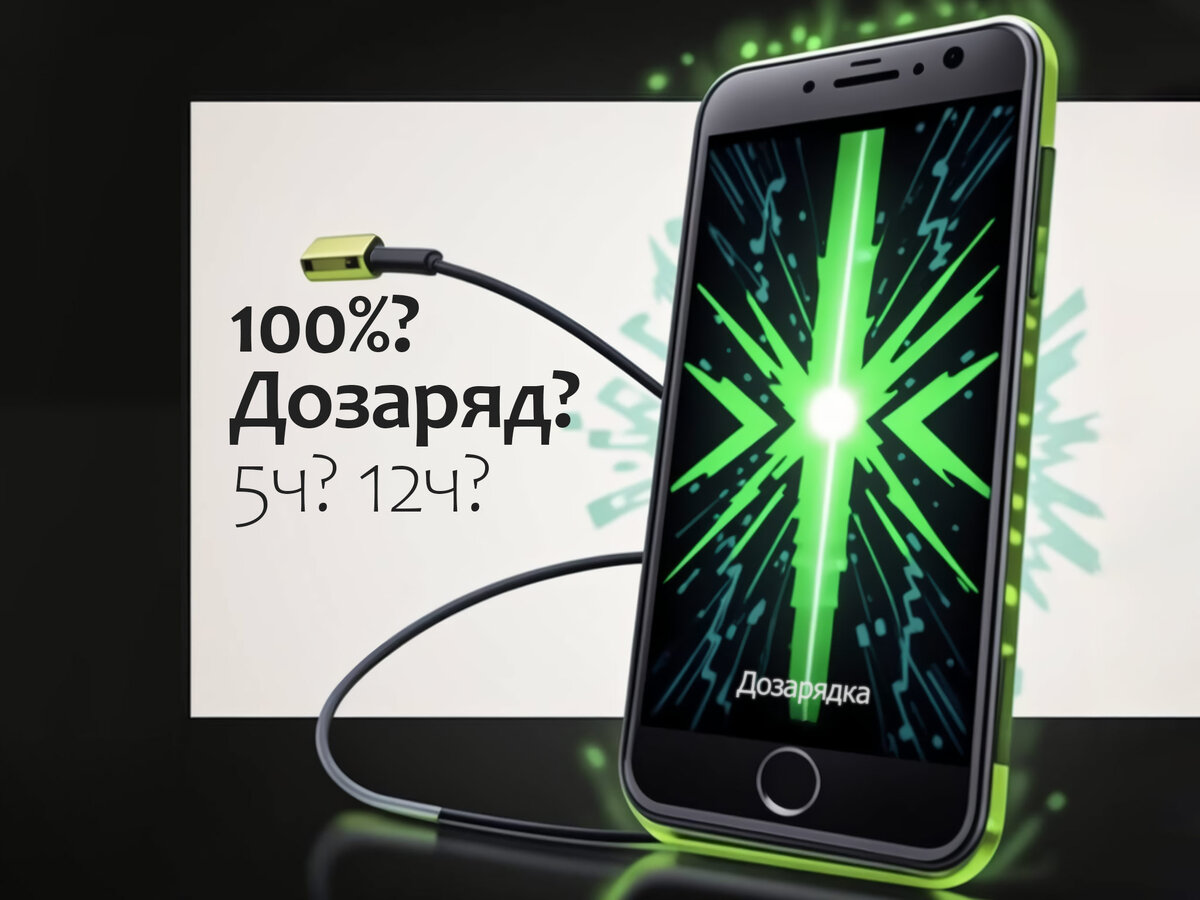 То, что новый смартфон нужно сперва зарядить до 100% — это понятно. Но зачем производитель рекомендует его ещё и подержать на зарядке какое-то время?