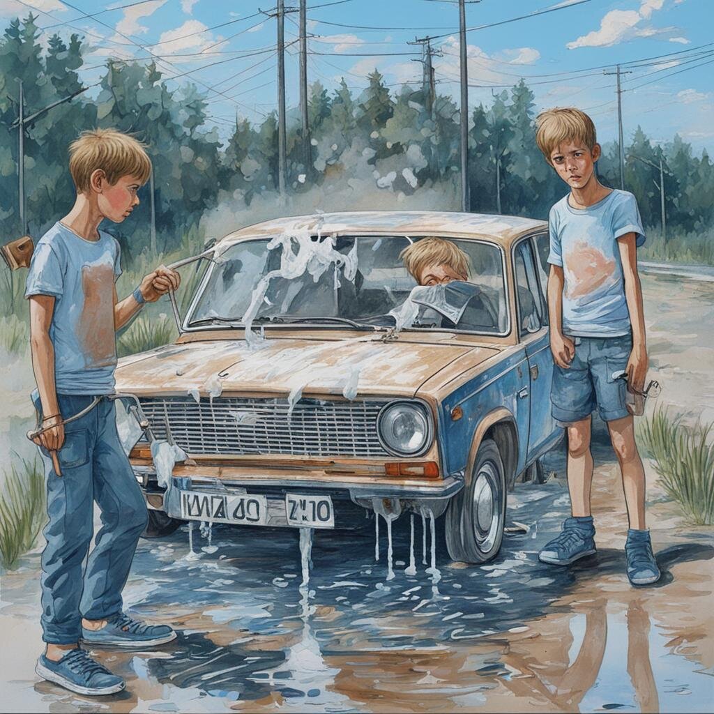 Автомойка в 90х