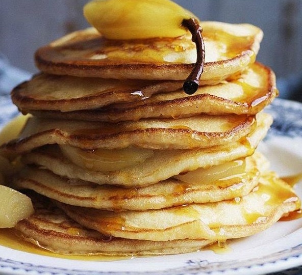 Оладьи с грушами