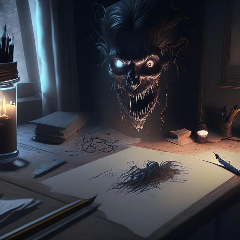 В забытом особняке, где таится тайна и ужасная легенда, молодая пара сталкивается с зловещим существом, способным управлять отражениями в зеркалах. Ночь превращается в кошмар, когда голова ужасного создания начинает высовываться из зеркала, обладая кровожадными намерениями. Иван и Анна вынуждены сразиться с этим злом, чтобы избежать бесконечного кошмара. Битва оканчивается победой, но страшное воспоминание заставляет их бежать из особняка, оставив за собой тайну исчезнувшего существа.