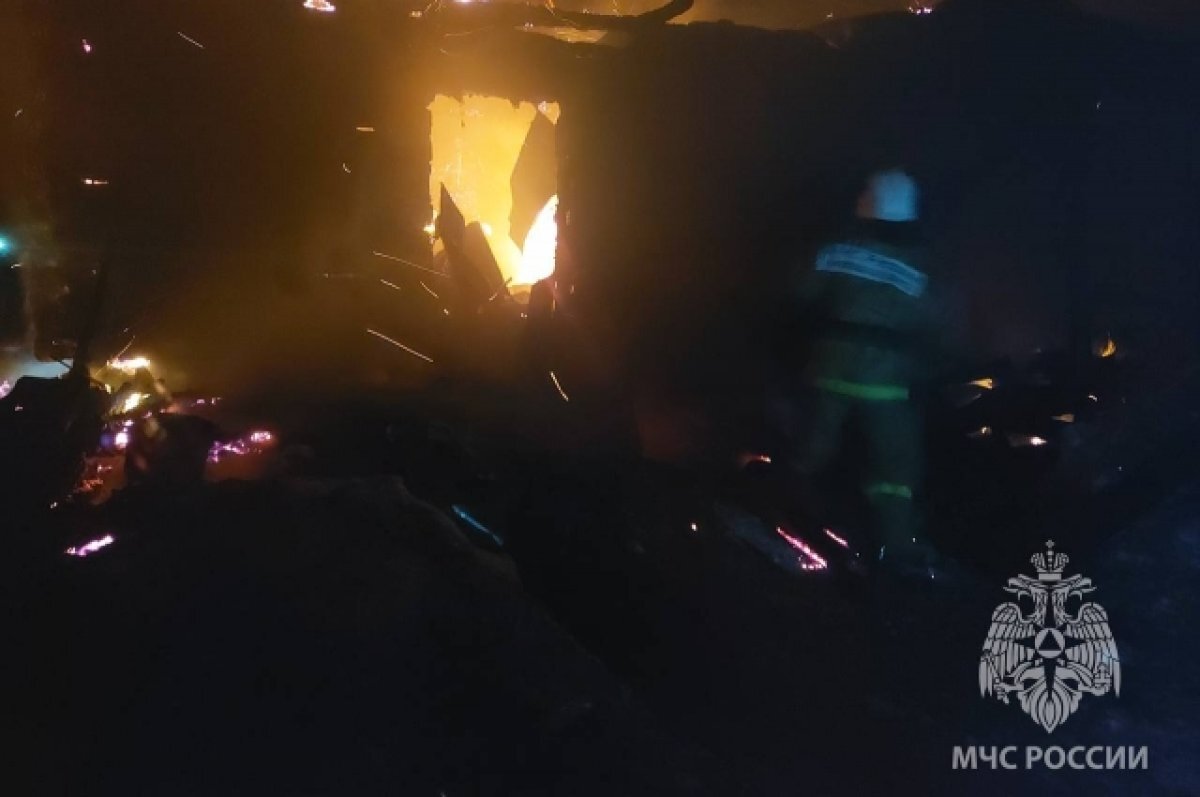    В Тверской области мужчина пострадал при пожаре в жилом доме