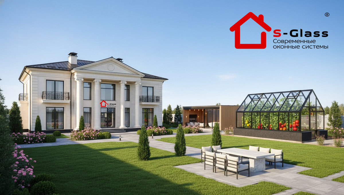 Купить премиальную теплицу из стекла 