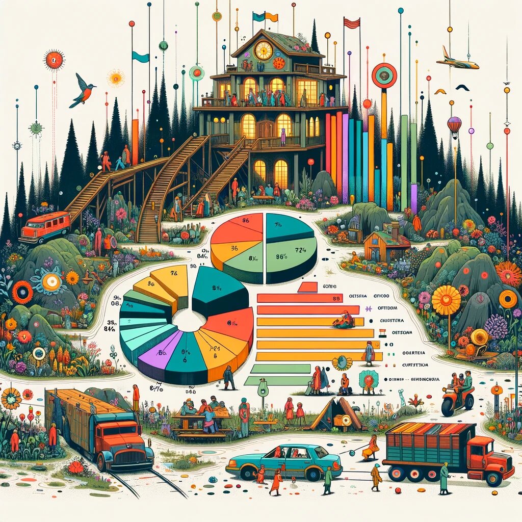 График, показывающий результаты опросов общественного мнения относительно влияния видеоигр на агрессию: Это изображение демонстрирует разделенные мнения людей по вопросу связи между видеоиграми и агрессией, подчеркивая, что общественное мнение не всегда отражает реальную картину, подтверждаемую научными исследованиями.