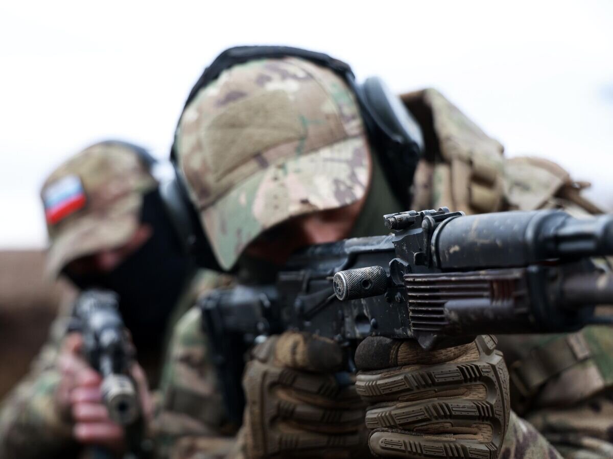    Штурмовики добровольческого подразделения ВС РФ© РИА Новости / Сергей Аверин