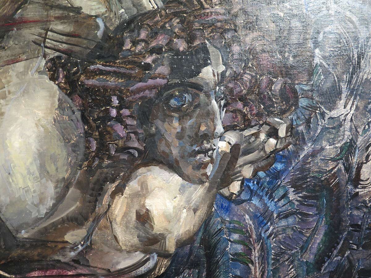 Демон летящий (фрагмент), 1899 г., Государственный Русский музей, СПб