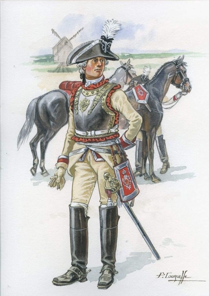 Прусский кирасирский офицер. 1763 год.
