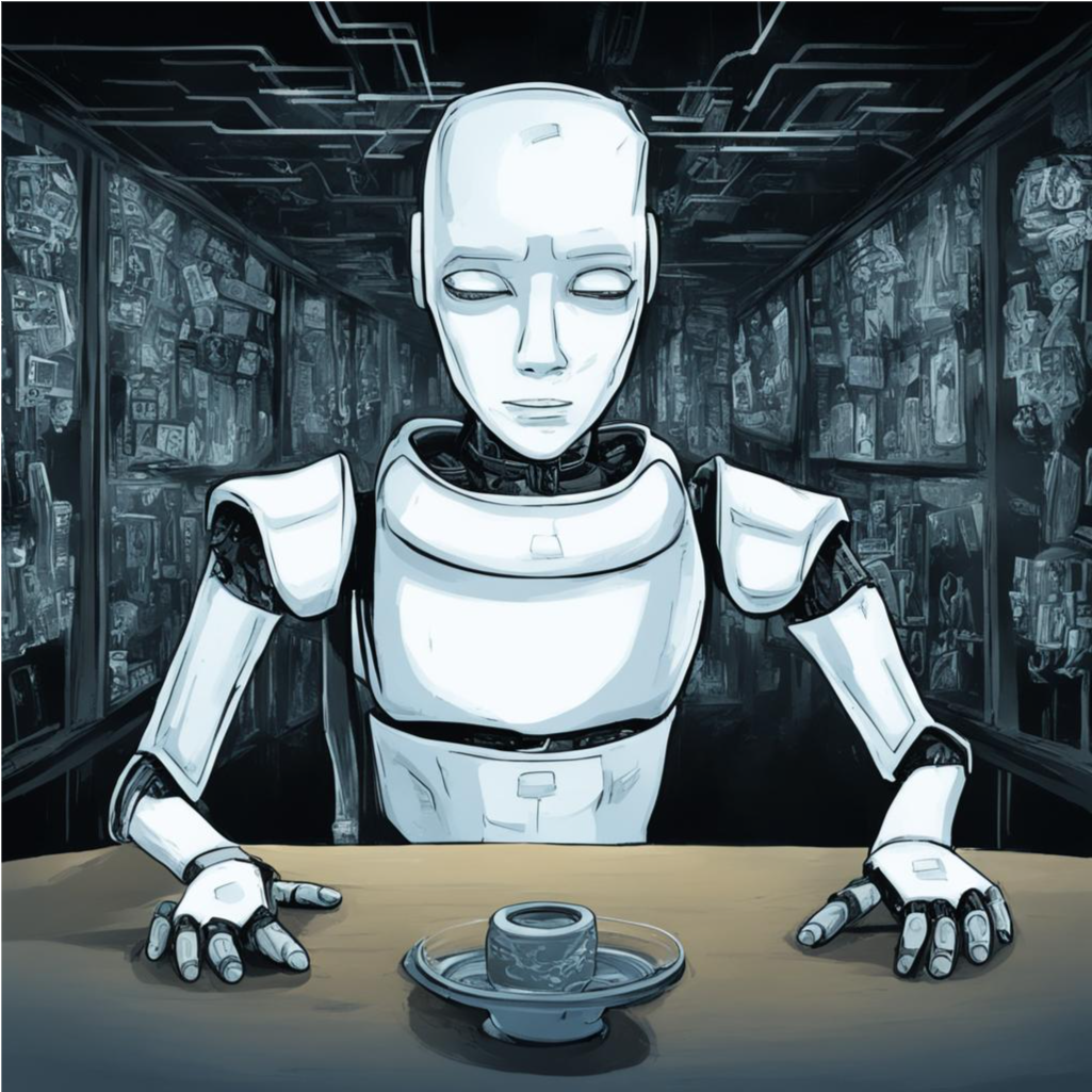 "Новые откровения об ИИ: угроза для человечества или необходимость для продвинутых?" как видит сервис fusionbrain.ai.