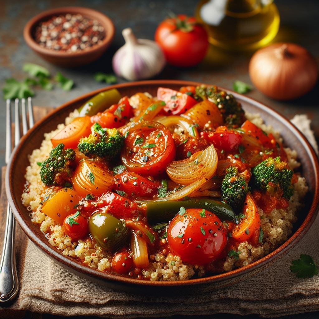 овощи с киноа