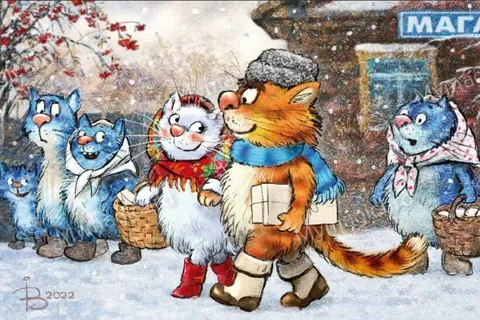 очаровательные коты Рины Зенюк