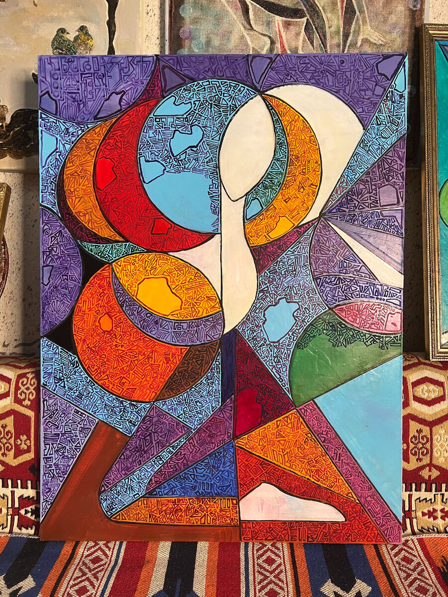 Галина Ленгник "Игра в бисер" (холст, масло) 9.06.2023