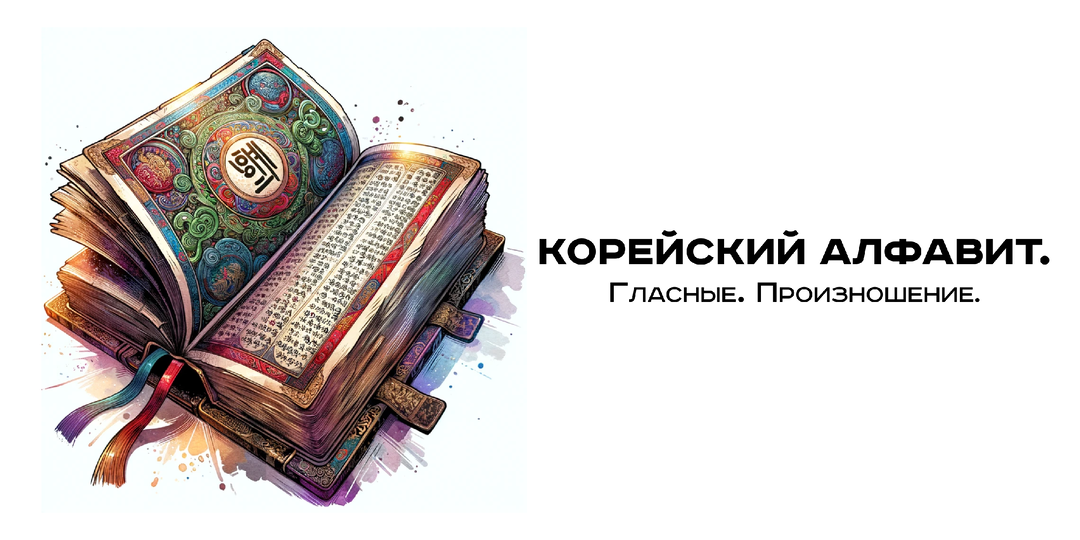 Корейский алфавит. Урок 1. Гласные. Произношение.