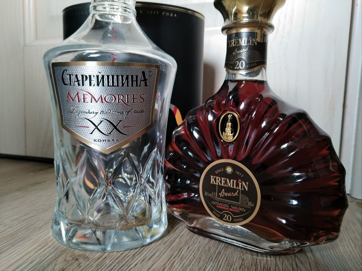 Старейшина Memories и Kremlin Award. 20-летние коньяки. Сравнение ...