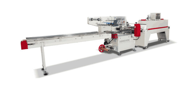 Автоматическая машина для термо упаковки изделий маленького размера