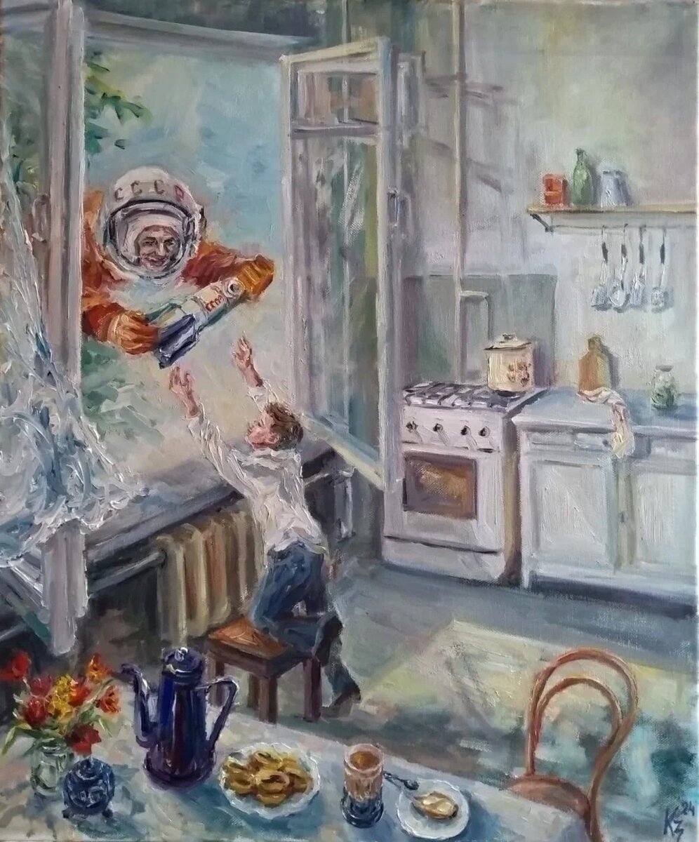 Значкова Ксения Мечта холст масло 55-46