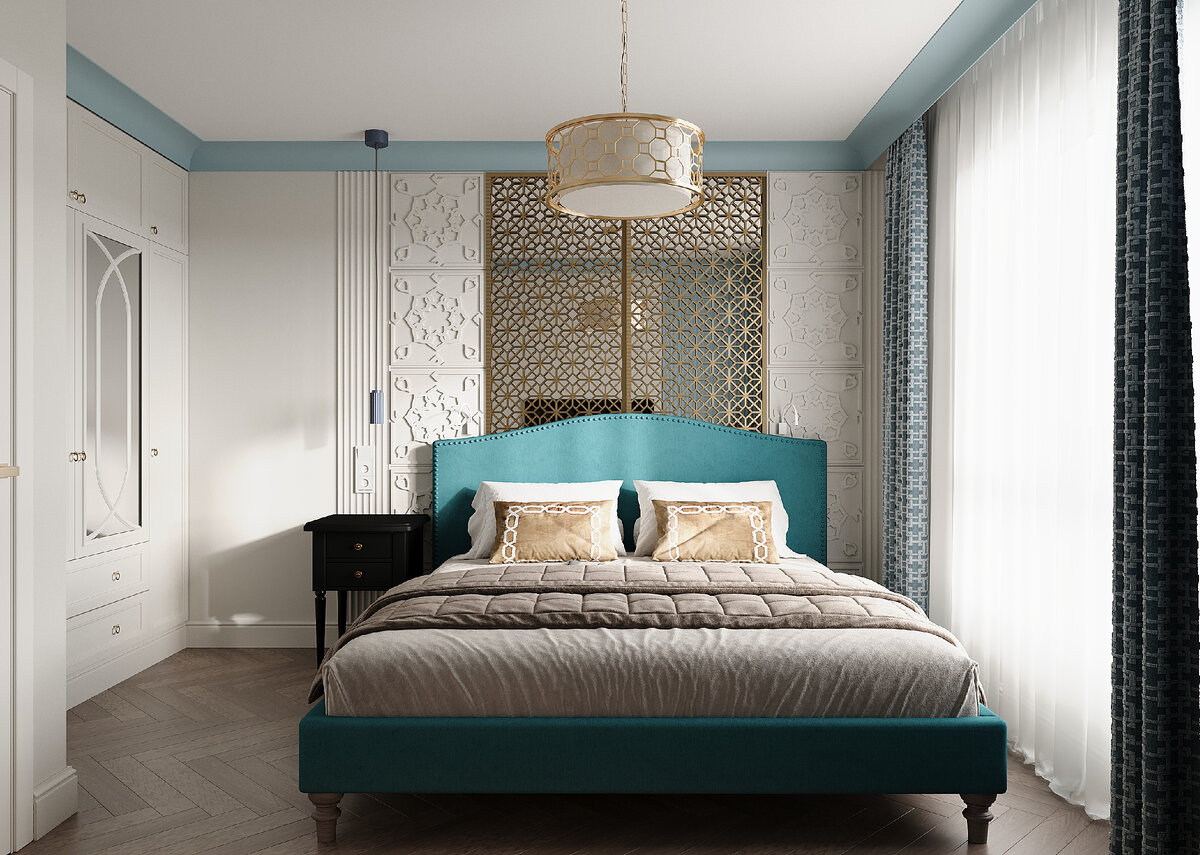 Дизайн-интерьера спальни с восточными мотивами @Brukva_home