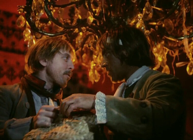 Золотухин и Высоцкий (кадр из фильма)