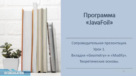 Урок 1. Дополнение. Геометрические характеристики профиля крыла. Курс 